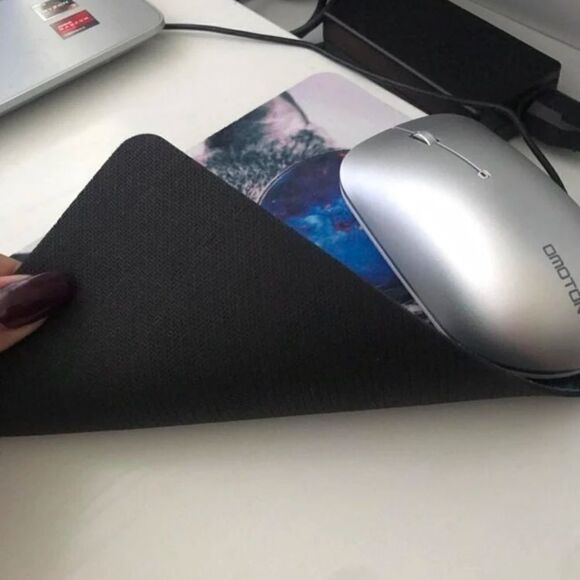 Galaxy Hipster Cat Mouse Pad - Picture 3 of 4